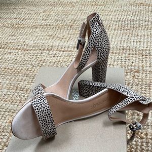 Madewell Sandals Heel Dried Flax Multi  sz 7